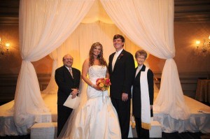 Rabbi Lebow co-officiates with a Christian minister Civil Ceremony Officiant Atlanta, Georgia